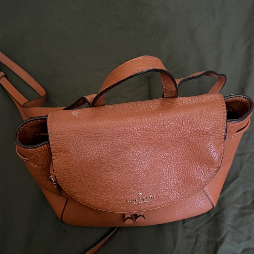 Kate Spade Brown Leather Backpack purse - Picture 5 of 5